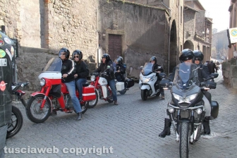 La Motobenedizione in piazza san Lorenzo