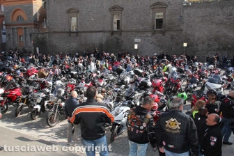 La Motobenedizione in piazza san Lorenzo