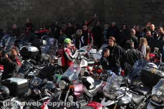La Motobenedizione in piazza san Lorenzo