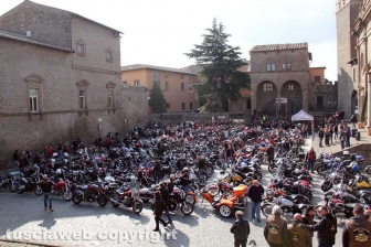 La Motobenedizione in piazza san Lorenzo