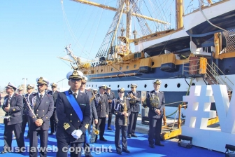 La nave Amerigo Vespucci a Civitavecchia