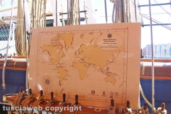 La nave Amerigo Vespucci a Civitavecchia