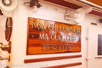 La nave Amerigo Vespucci a Civitavecchia