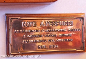 La nave Amerigo Vespucci a Civitavecchia