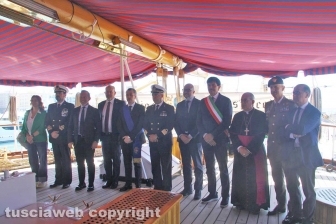 La nave Amerigo Vespucci a Civitavecchia