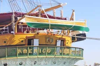 La nave Amerigo Vespucci a Civitavecchia