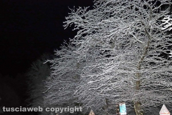 La neve di notte sui Cimini