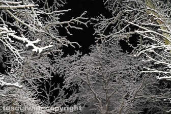 La neve di notte sui Cimini