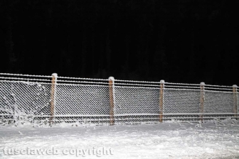 La neve di notte sui Cimini