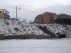 Viterbo - La neve fuori le mura