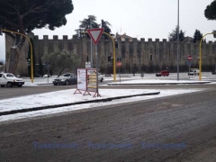 Viterbo - La neve fuori le mura