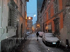 La neve imbianca Viterbo