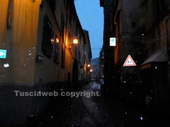 La neve imbianca Viterbo