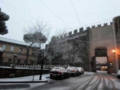 La neve imbianca Viterbo