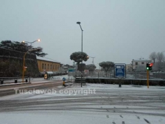 La neve imbianca Viterbo
