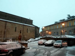 La neve imbianca Viterbo
