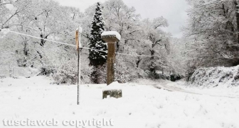 Maltempo - La neve sui Cimini