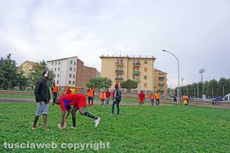 La partita di calcio al quartiere Pilastro
