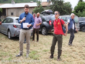 Viterbo - Il presidente della Provincia Alessandro Romoli e Antonello Ricci alla passeggiata nell'area dell'Arcionello