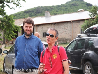 Viterbo - Il presidente della Provincia Alessandro Romoli e Antonello Ricci alla passeggiata nell'area dell'Arcionello