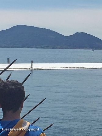 La passerella sul lago d\'Iseo
