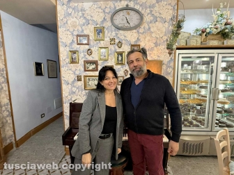 Viterbo - La pasticceria dei nonni di Casantini - L'inaugurazione - Katia e Virginio Casantini