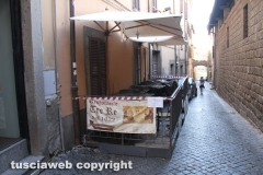 Viterbo - La pedana del ristorante andata a fuoco