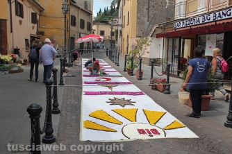 La pioggia rovina l\'infiorata