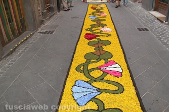 La pioggia rovina l\'infiorata