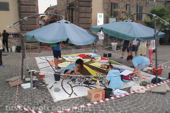 La pioggia rovina l\'infiorata