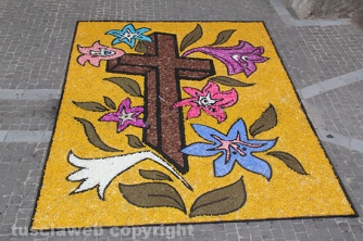 La pioggia rovina l\'infiorata