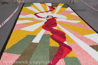 La pioggia rovina l\'infiorata