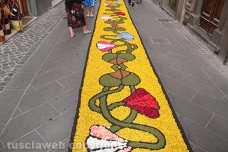 La pioggia rovina l\'infiorata