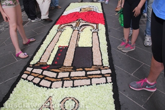 La pioggia rovina l\'infiorata