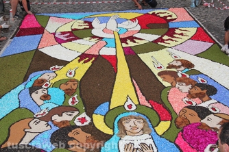 La pioggia rovina l\'infiorata