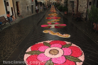 La pioggia rovina l\'infiorata