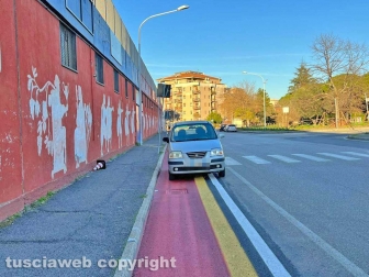 Viterbo - La pista ciclabile al Carmine