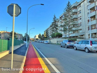 Viterbo - La pista ciclabile al Carmine