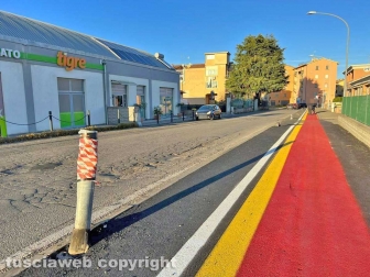 Viterbo - La pista ciclabile al Carmine