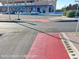 La pista ciclabile in via San Camillo De Lellis