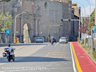 La pista ciclabile il via Mariano Romiti - Via Armando Diaz - Porta Romana