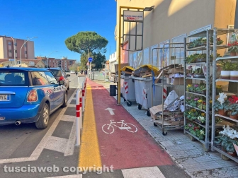 La pista ciclabile