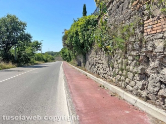 Viterbo - La pista rossa ripulita