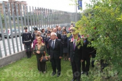 La folla che ha preso parte alla cerimonia