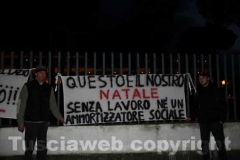 La protesta dei dipendenti della Chinotto Neri