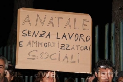La protesta dei dipendenti della Chinotto Neri