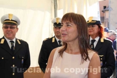 Renata Polverini alla festa della Polizia Locale