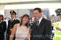 Renata Polverini con il sindaco Giulio Marini