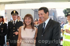 Renata Polverini con il sindaco Giulio Marini
