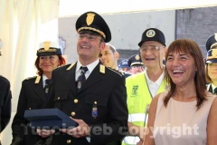 Renata Polverini con il comandante della Polizia locale Franco Fainelli